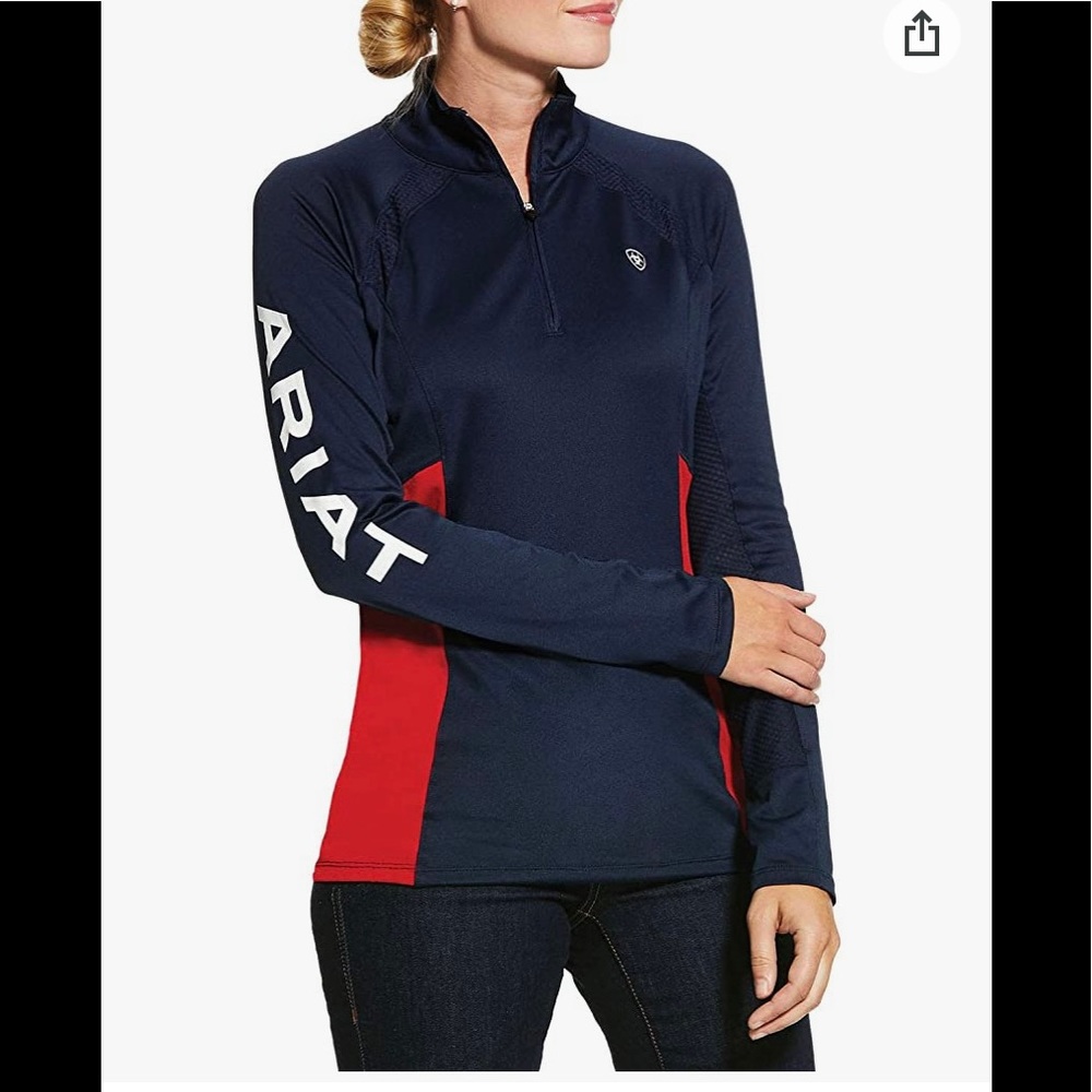 Ariattek athletic top sz Med Color- blue / red